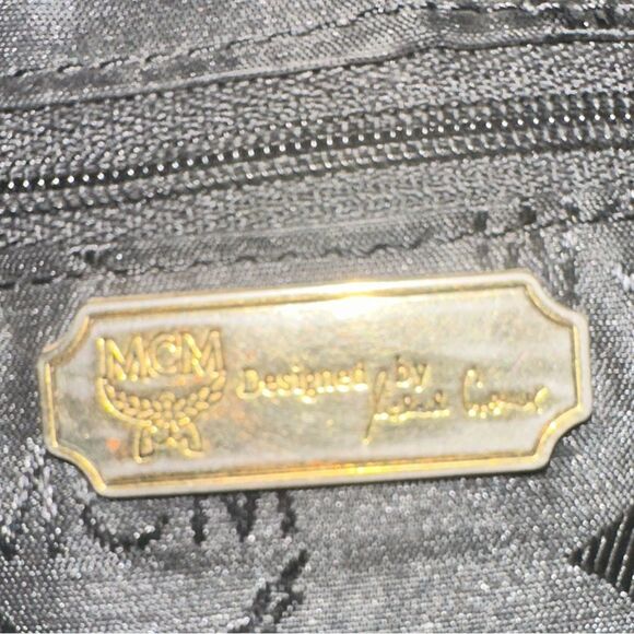 MCM black backpack with gold studs. Gorgeous bag! - Picture 9 of 12